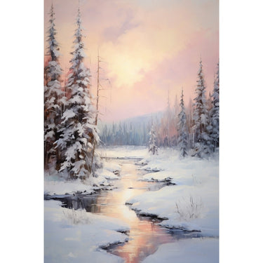 Winter Landscape Oil Canvas